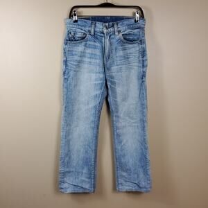 Uniqlo Light Wash Straight Leg Jeans Size 29x32